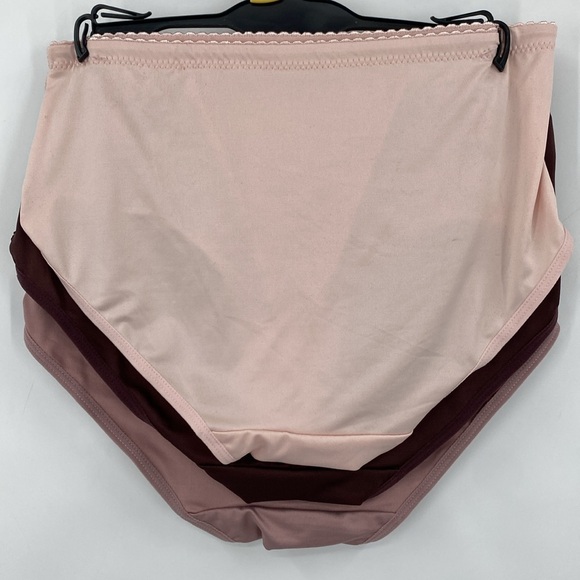 Prima Valentina Pack of 3 Briefs Lace Accent Panties Underwear Size Medium - Picture 3 of 6